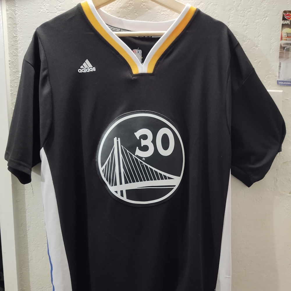 Stephen Curry Adidas Warriors Slate Authentic Jersey